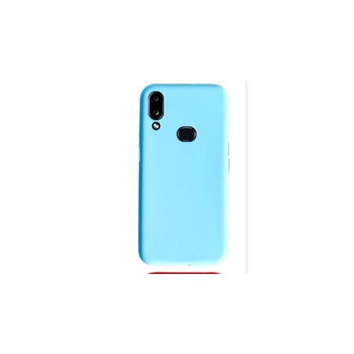 Soft Silicone Back Cover for Samsung Galaxy A10s - Light Blue, anti-fingerprint, anti-scratch, durable silicone case