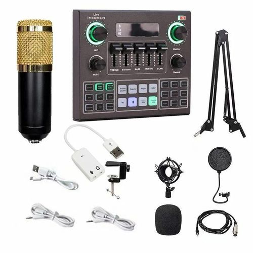 BM800 Content Creation Mic with V9 Mixer for Gaming, Reviews, and Talk Shows