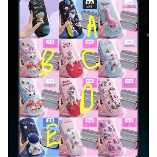 Lovely Kids Cartoon Themmed Pencil Pouch