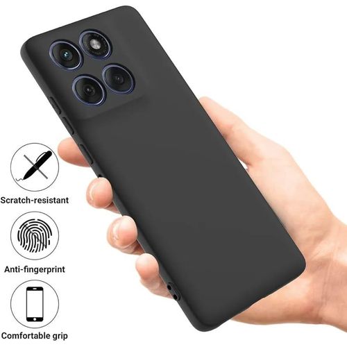 Case for Motorola Moto G77 5G moto Motorola G67 Silicone Protective Silicone Slim Thin Soft Shockproof Cover Black