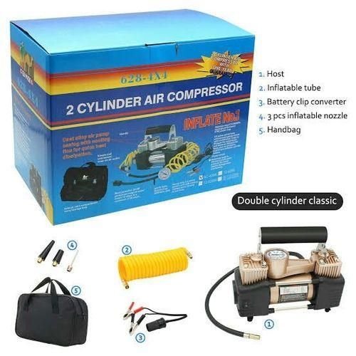 Digital Portable Air Double Cylinder Compressor -Heavy Duty