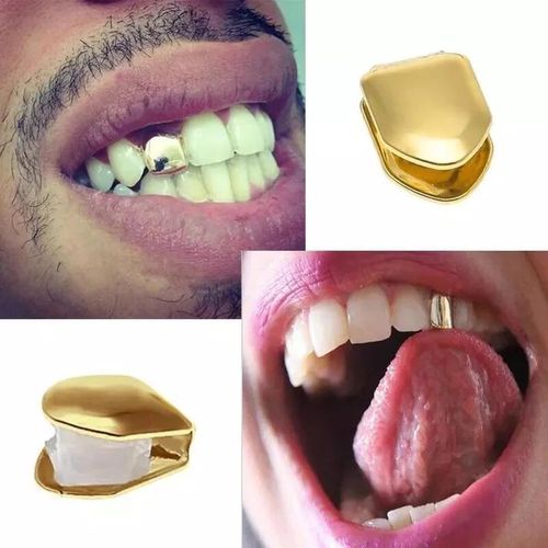 2pcs Silver Gold Tooth Caps Just for Fun Grillz Quick Fix