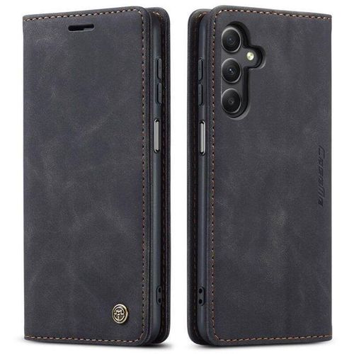Black Wallet Retro Leather Flip Case For Samsung Galaxy A15