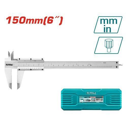 Vernier Caliper Measuring Tool 0–150 mm with 0.05 mm Resolution, Precision Manual Gauge for Measuring Inside, Outside, Depth and Step Dimensions, Suitable for Workshop, Engineering, Maintenance