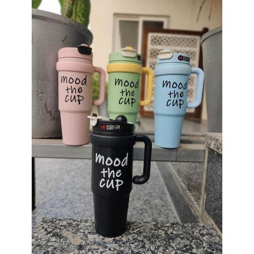 Stanley MOOD Cup Tumbler 1L Stainless Steel Insulated Water Bottle Keeps Drinks Hot & Cold for 12 Hours Leakproof Travel cup