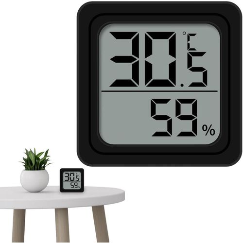 Temperature and Humidity Sensor - Digital Temperature Monitor for Home Battery Powered Humidity Sensor for Dormitory Meni Humidity Gauge For Wall Table