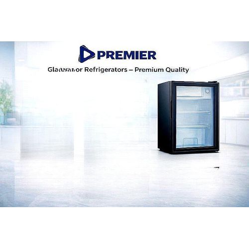 165L Glass Door Display Refrigerator Beverage Cooler With Freezer