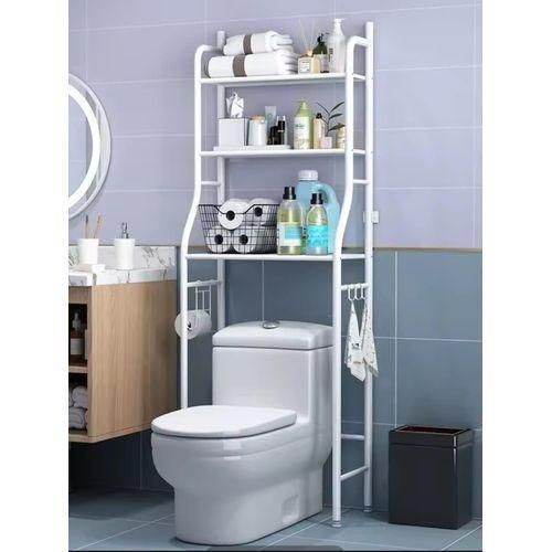 Detachable metallic 3 layer over the toilet Rack