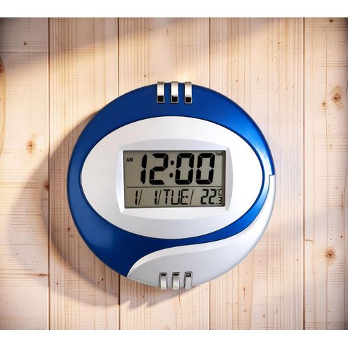 Indoor Room Temperature Display Digital Table and Wall Mount Alarm Clock for Bedroom Desk
