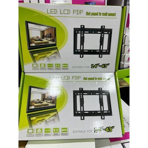 Universal LED LCD PDP Flat Panel TV Wall Mount Bracket – Fixed Type for 14–43 Inch Screens