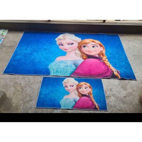 Cartoon Themed Carpet with Matching Door Mat Set