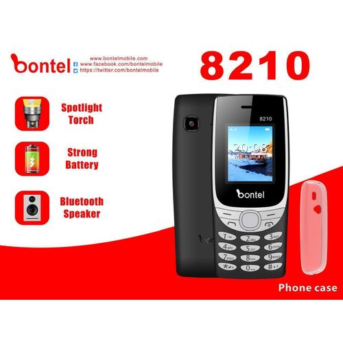 8210 Original- Iconic Design Dual SIM Feature Phone - Strong Battery Bluetooth Speaker - Sold by Sawah Store