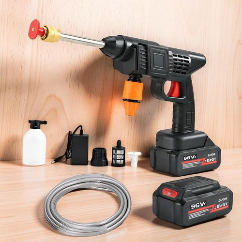 Heavy Duty Large Capacity Battery 96V Cordless Car Washer Car Washing High Pressure Washer Gun