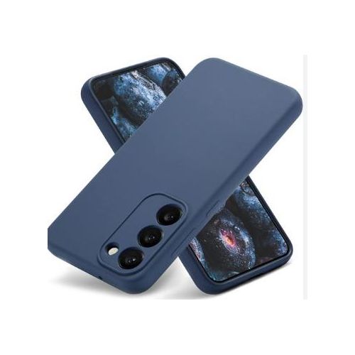 Soft Silicone Back Cover for Samsung Galaxy S23+ - Blue, anti-fingerprint, anti-scratch, durable silicone case