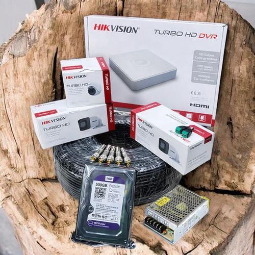 3 1080P Full HD 2MP Outdoor Security Indoor Security CCTV Cameras Complete System Kit With 4 Channel DVR Machine+50M Coaxial Cable