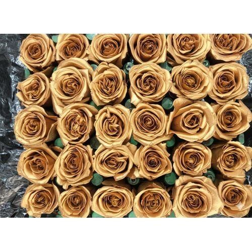 BUNCH OF 30 Rose stems Gold