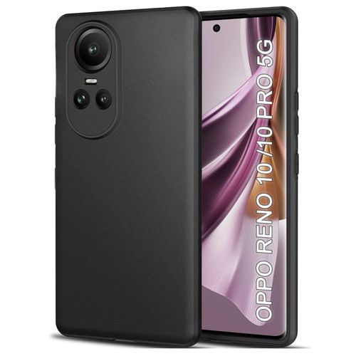 Soft Silicone Slim Fit Cover Anti-Scratch Shockproof Case for OPPO Reno 10 - Black
