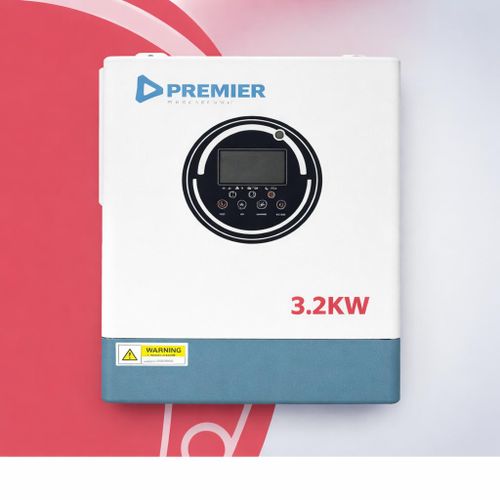 Hybrid Solar Inverter 3.2KW – 24V MPPT 100A Controller, Wall Mount Unit for Solar and Backup Power