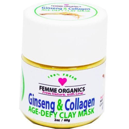 Femme Organics Ginseng Collagen Age-Defy Clay Mask 60g