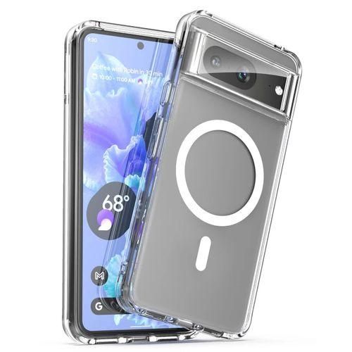 8 Crystal Clear Magsafe Anti-Yellowing Shockproof Hard PC Back Cover/case