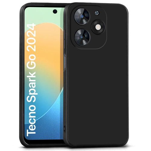 Soft Silicone Back Cover for Infinix Note 40 Pro - Black, anti-fingerprint, anti-scratch, durable silicone case