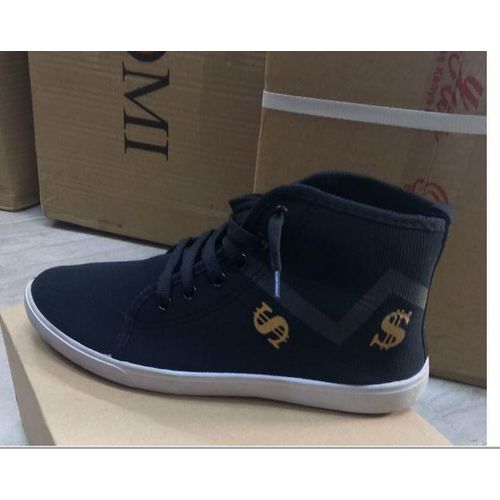 Ladies Cute Rubber Boot laced Women Rubber Shoes - Black with White sole