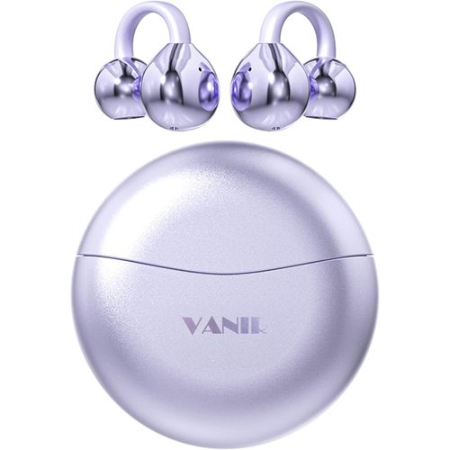 Wireless Bluetooth Earbuds, Clip-on headsets with C-shaped design, advanced audio technology, automatic left-right recognition, high-quality HiFi sound, touch control. IPX5 water-resistant