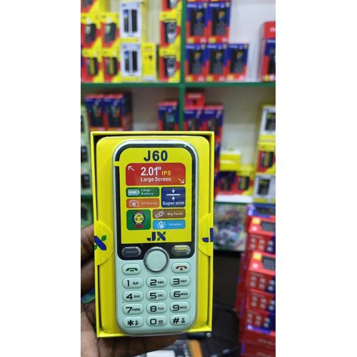 J60 Feature Phone – 2.01 Inch IPS Large Screen, Super Slim, Big Torch, Large Battery