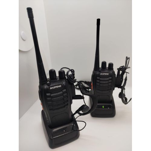 Rechargeable Long RangeBaofeng Walkie Talkies bf-888s Two-Way Radios UHF Professional Communicator for Adults Handheld 2 Pack Walky Talky Set with Earpiece