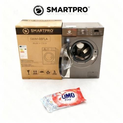 8kg Front Load Washing Machine - Stainless Steel 1200 RPM A Energy Rated Grey