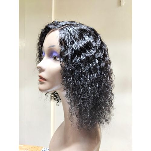 Water curl human hair wig