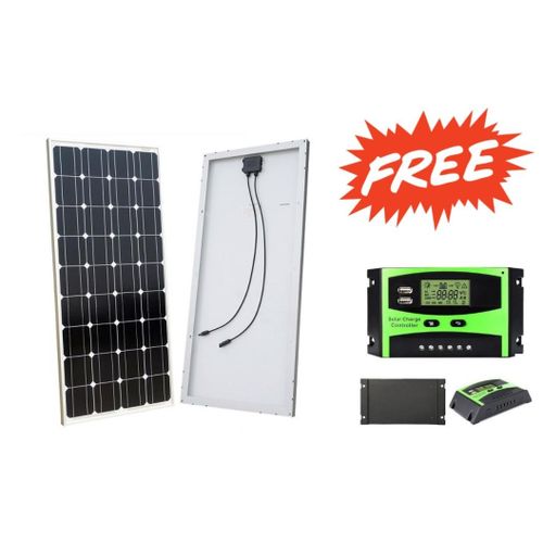 100W Solar Panel All Weather Solar Panel + Free 10A Solar Charge Controller