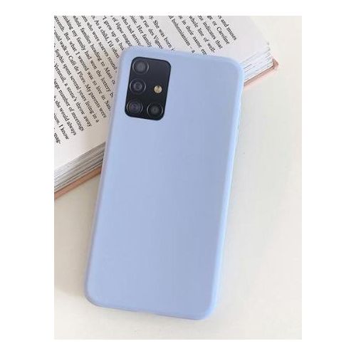 Soft Silicone Back Cover for Samsung Galaxy M31 - Light Blue, anti-fingerprint, anti-scratch, durable silicone case
