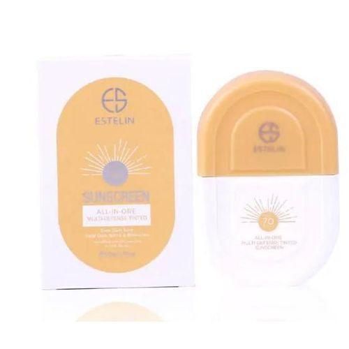 All-In-One Multi-Defense Tinted Sunscreen SPF 70 PA+++ Skin Sunblock UV Sunburn Protection Sun Cream