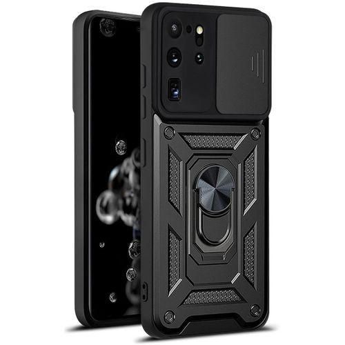 For Samsung Galaxy S20 Ultra Case,Sliding Camera Lens Cover 360° Rotating Ring Cover