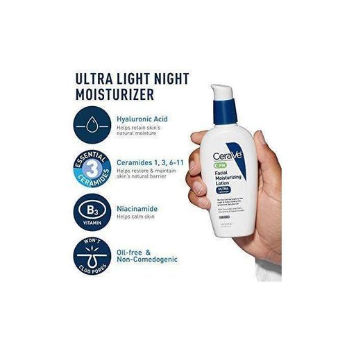 Ceraveee PM Facial Moisturizer Duo For Normal To Dry Skin Night Cream