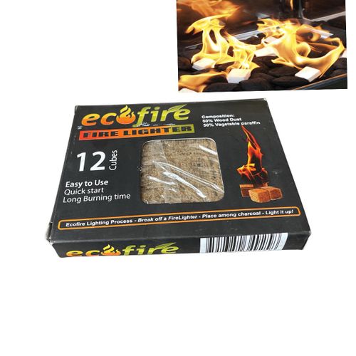 12 Cubes Firelighters Barbecue Jiko Fireplace Lighters