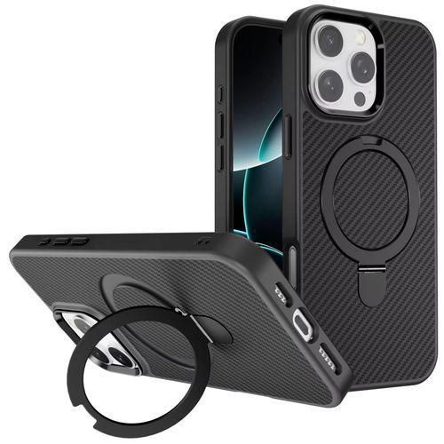 Carbon Fiber Texture Magnetic Stand Supports Wireless Charging Phone Cases/cover For Iphone 14 Pro Max