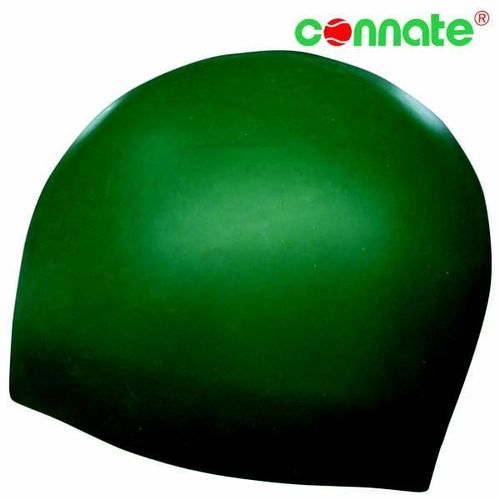 Swim Cap Silicone Volumes Wrinkle Free - Unisex Adult - Medium Green