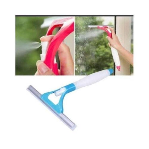 3 in 1 Double Sided Shower Squeegee with Water Sprayer, Window & Glass Cleaner for Bathroom, Mirror, Car, and Glass Surfaces – Streak-Free Cleaning Tool
