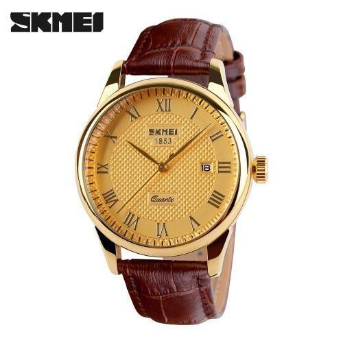 9058 Quartz Casual Business Genuine Leather Strap 3 ATM Water Resistant Watch for women