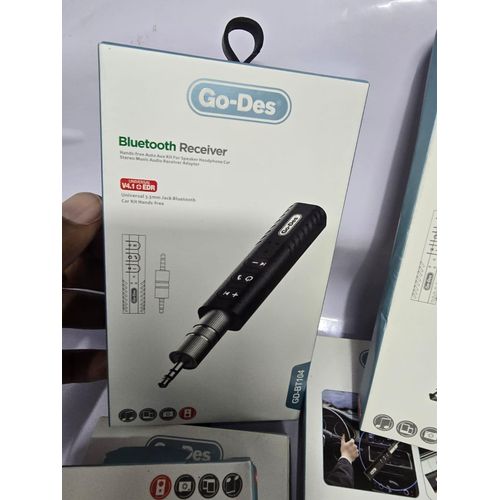 Go-des Bluetooth 4.1 Audio Adapter 3.5mm for Car Kit, Mobile Phones, Speakers & Hands-Free Calling