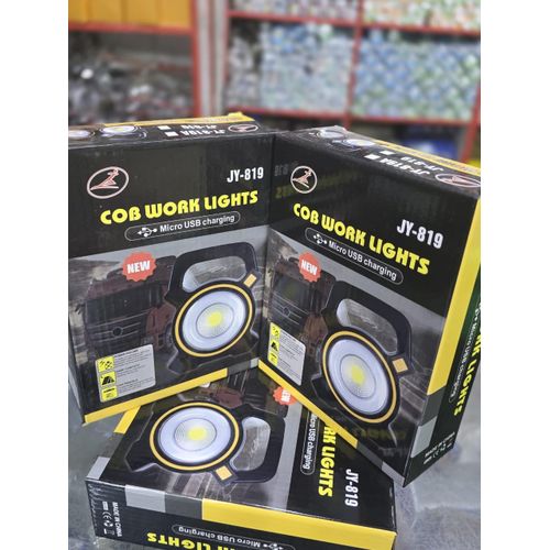 COB Work Lights – Portable LED Work Lamp, Rechargeable, Adjustable Brightness, Indoor/Outdoor Use, Durable and Long-Lasting
