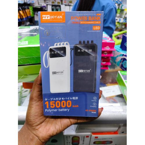 Ultra-Compact 15,000mAh Portable Power Bank with Fast Charging – High-Speed USB-C & QC3.0 Compatible External Battery Pack for Smartphones, Tablets, Laptops, and More – Lightweight, Durable, Travel-Friendly Design