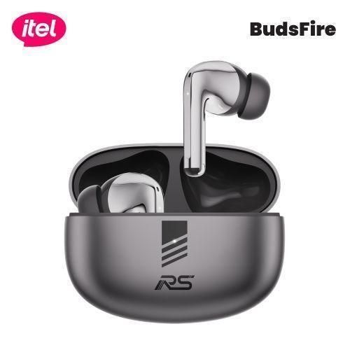 TWS BudsFire Super Bass Earpods 6 Hours Battery Life BT Version 53 Type C charging 10m wireless range Touch Control - Silver