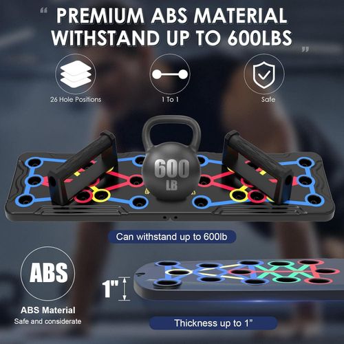 Portable Multifunctional Push-up Board - Fitness and Muscle Training Device Home Workout Set Foldable Push Up