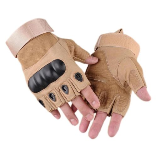 Tactical gloves,gym gloves ,Outdoor Tactical Military half Finger Gloves Paintball Shooting Airsoft Combat - Brown