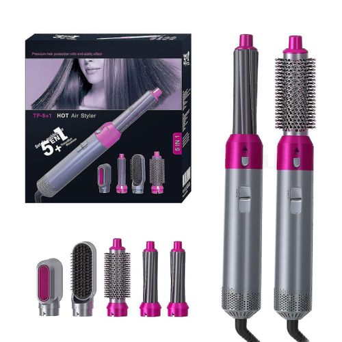 Air Styler 5 In 1 Electric Hair Dryer Hair Curler Brush Hair Styler Straightener Curling Set Comb Straighteners Curling Aut