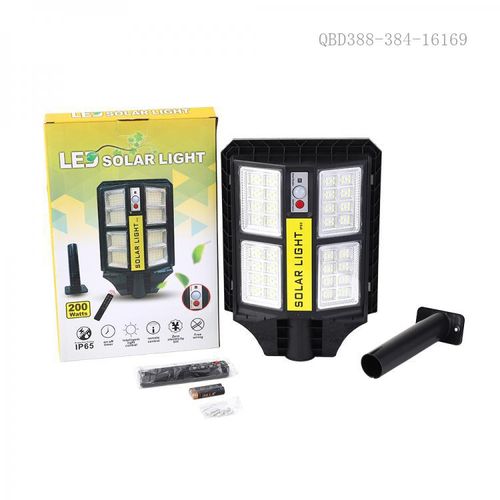 200W SOLAR STREETLIGHT With Motion Sensor Control