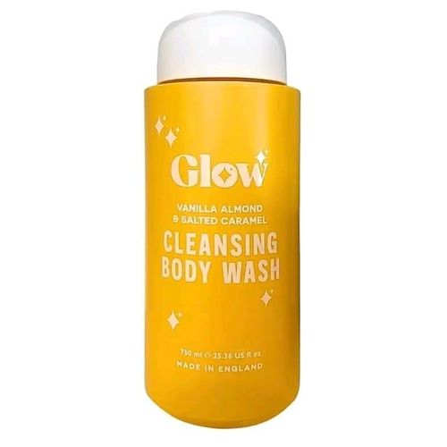 Glow vanilla almond and salted caramel cleansing body wash